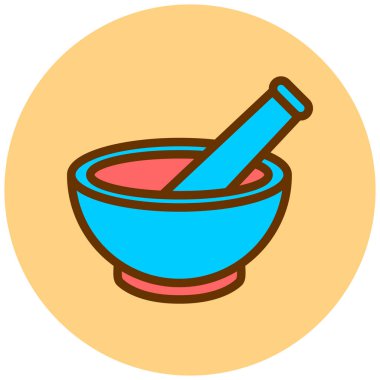 Havan topu. Web simgesi basit illüstrasyon