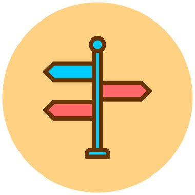 Yön oku. Basit resimleme