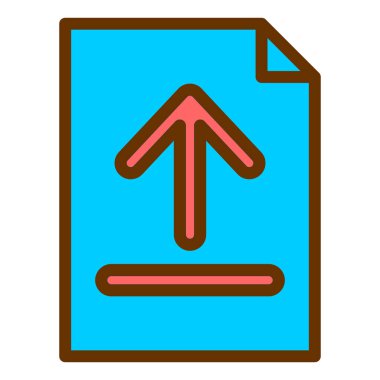 Yükle. Web simgesi basit illüstrasyon