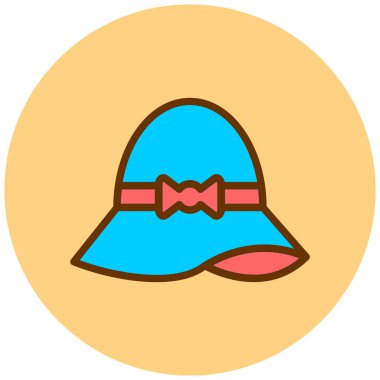 Şapka. Web simgesi basit illüstrasyon