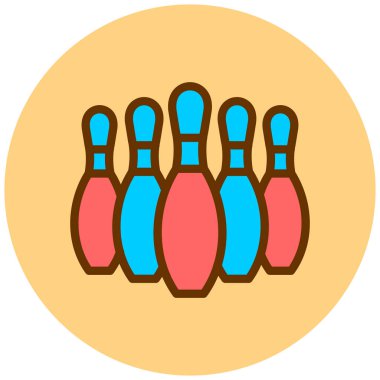 Bowling topu. Basit resimleme