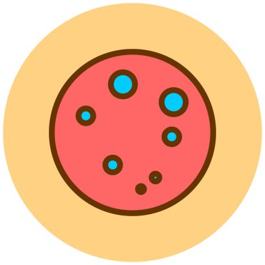 pizza. Web simgesi basit illüstrasyon