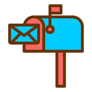 E- posta simgesi vektör illüstrasyonu