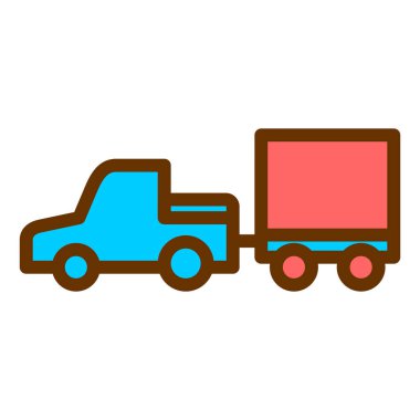 ulaşım simgesi, vektör illüstrasyonu