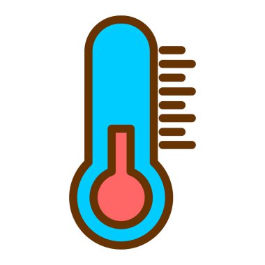 Termometre. Web simgesi basit tasarım