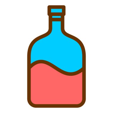 Şişe. Web simgesi basit tasarım