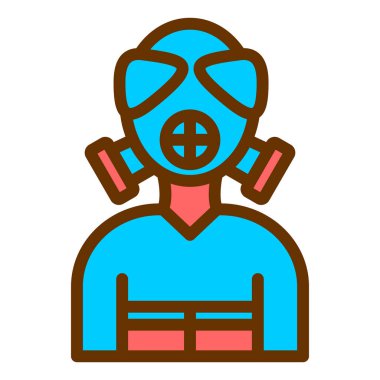 Maske. Web simgesi basit tasarım