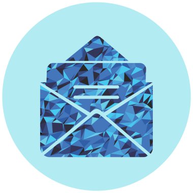 Elmas ikonu. vektör illüstrasyonu