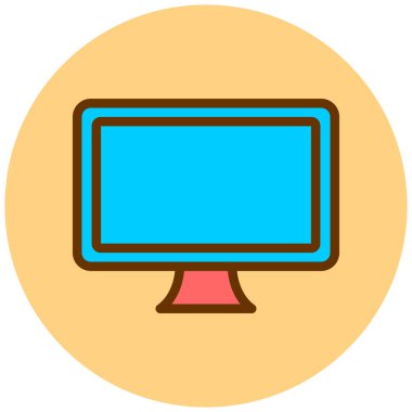 lcd. Web simgesi basit illüstrasyon