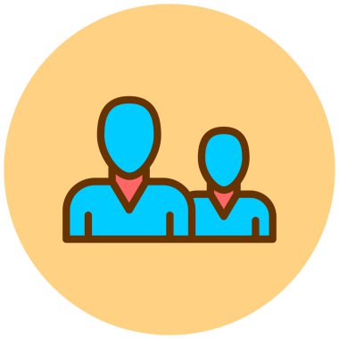 iş insanları simgesi vektör illüstrasyonu