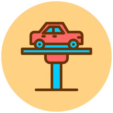 - Araba. Web simgesi basit illüstrasyon