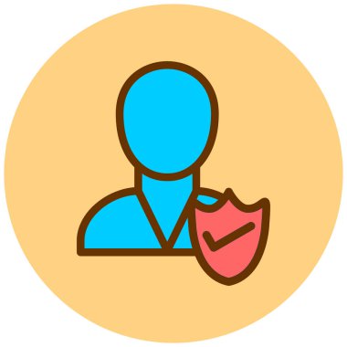 kullanıcı. Web simgesi basit illüstrasyon