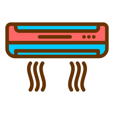 Klima düz vektör simgesi