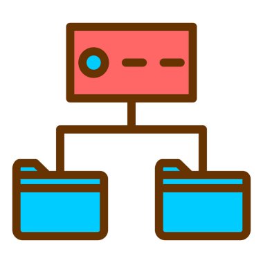 Ağ Paylaşımı. Vektör illüstrasyonu