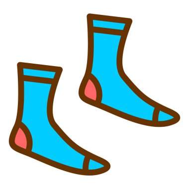 Çorap. Web simgesi basit illüstrasyon