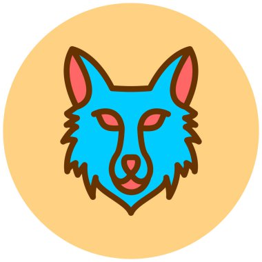 Kurt. Web simgesi basit illüstrasyon