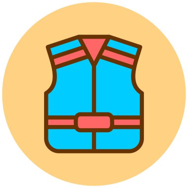 yelek vektör simgesi gösterimi