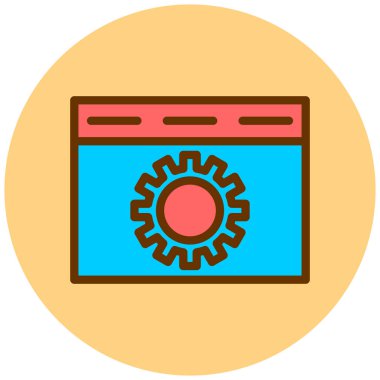 Ayarlama. Web simgesi basit illüstrasyon