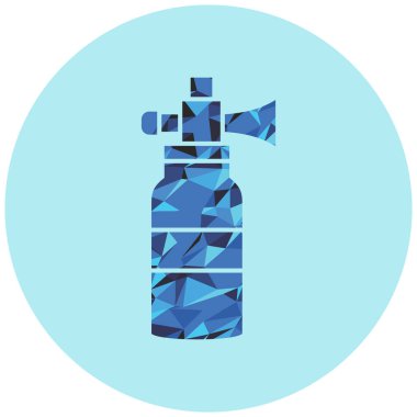 Bir şişe su ikonunun vektör çizimi