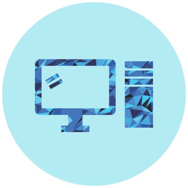 Bilgisayar. Web simgesi basit illüstrasyon