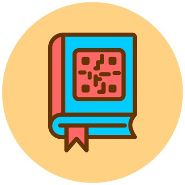 Kitap. Web simgesi basit illüstrasyon