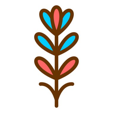 çiçek simgesi vektör illüstrasyonu