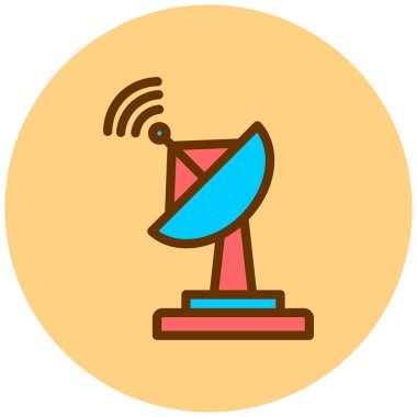 Uydu anteni. Basit resimleme