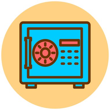 Güvenli vektör simgesi modern basit illüstrasyon