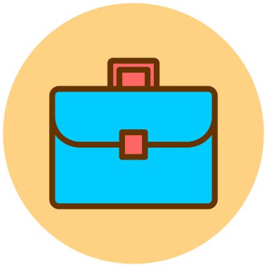 Çanta. Web simgesi basit illüstrasyon