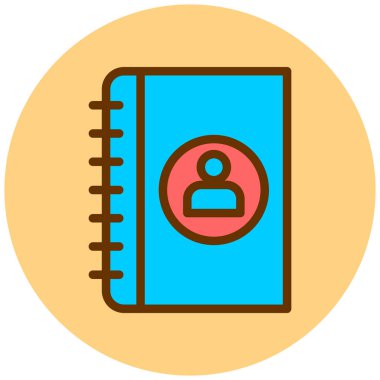 Kitap. Web simgesi basit illüstrasyon