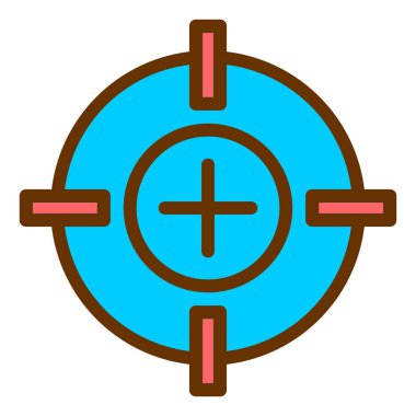 Hedef. Web simgesi basit illüstrasyon