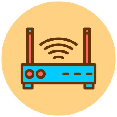 Yönlendirici. Web simgesi basit illüstrasyon