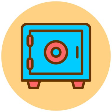 Güvendesin. Web simgesi basit illüstrasyon