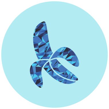 muz ağ ikonu vektör illüstrasyonu 