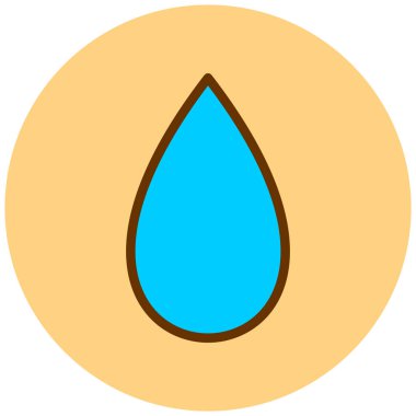 Su damlası. Basit resimleme