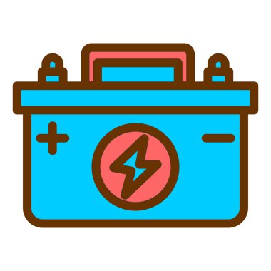 Pil. Web simgesi basit illüstrasyon