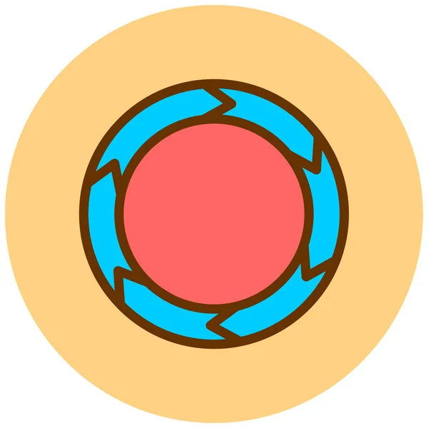 Круговая Диаграмма Иконка — стоковый вектор