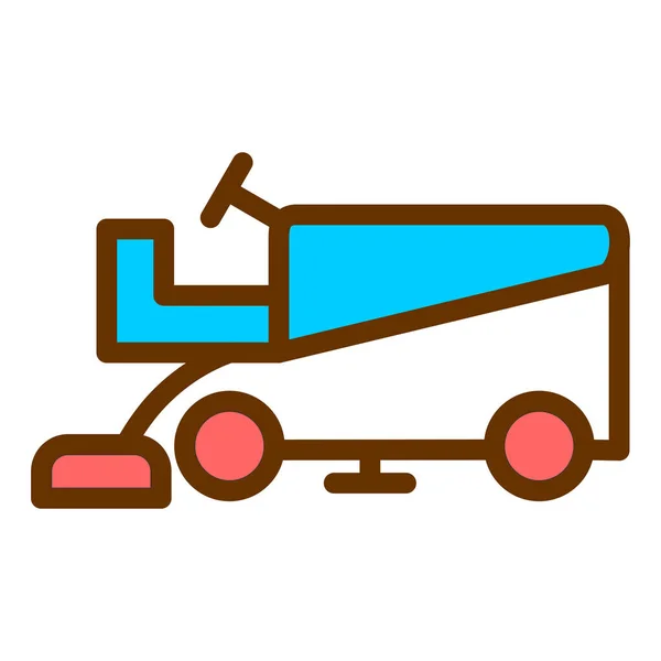 Wheelbarrow Web Icon Simple Illustration — Stock Vector