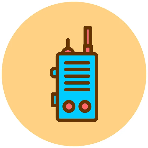 Radio Icono Web Ilustración Simple — Archivo Imágenes Vectoriales