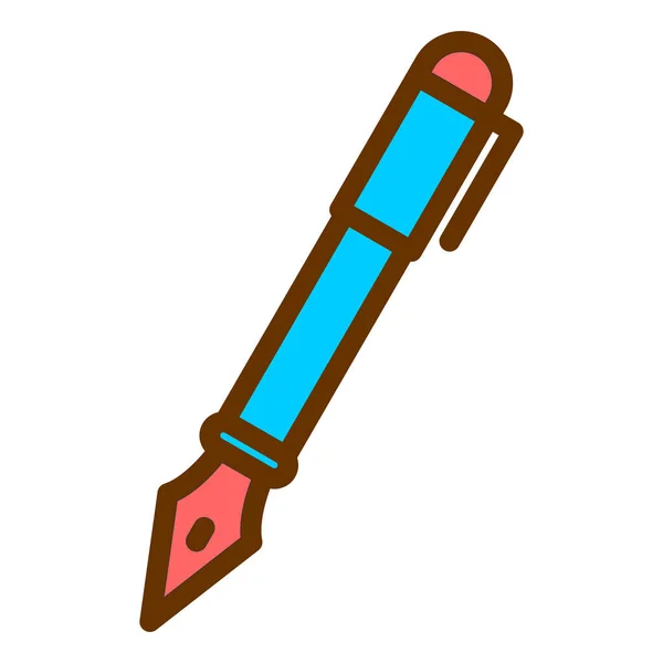 Stift Web Symbol Einfache Illustration — Stockvektor