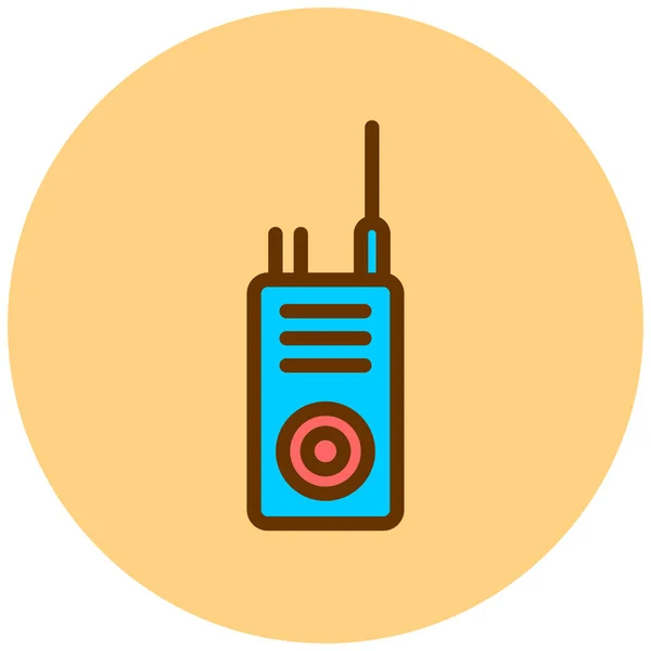 Radio Web Symbol Einfache Illustration — Stockvektor