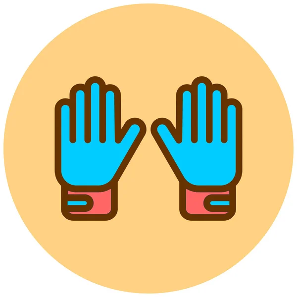 Guantes Icono Web Ilustración Simple — Archivo Imágenes Vectoriales