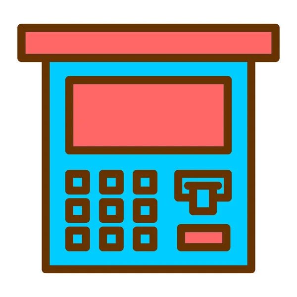 Kalkulator Płaski Wektor Ikona — Wektor stockowy