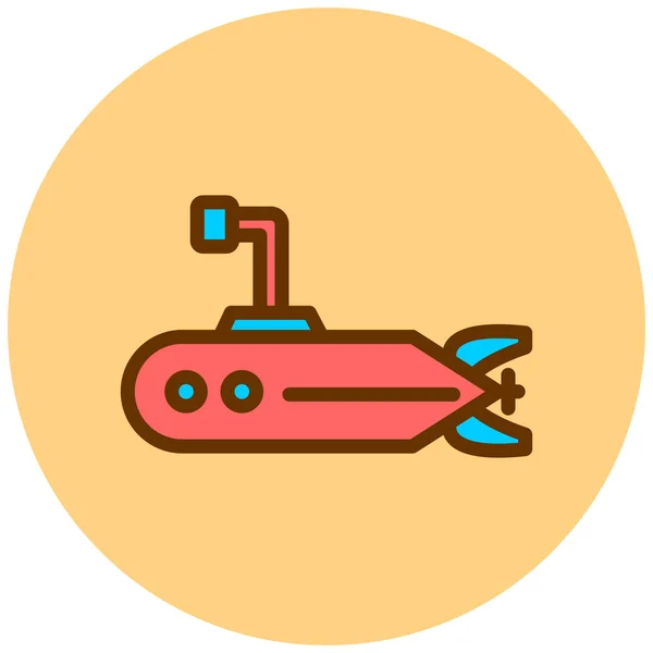 Tank Web Icoon Eenvoudige Illustratie — Stockvector