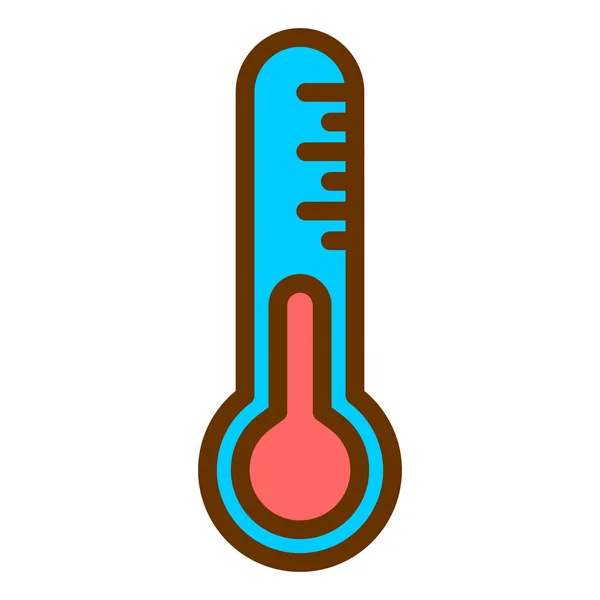 Thermometer Web Icon Simple Design — Stock Vector