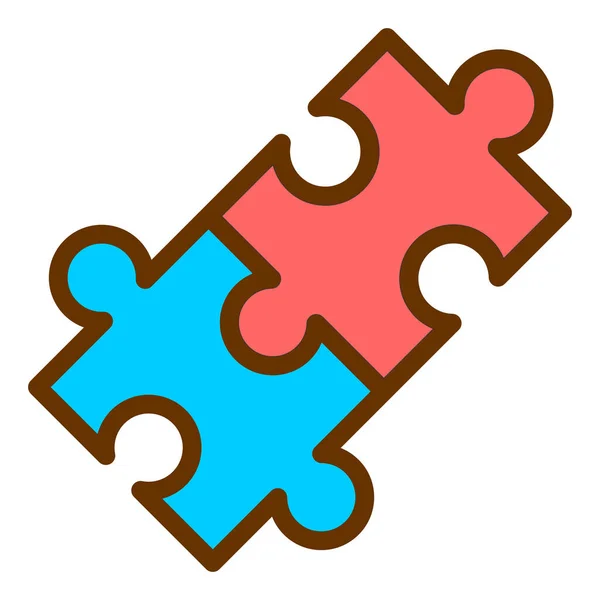 Puzzel Pictogram Vector Illustratie — Stockvector