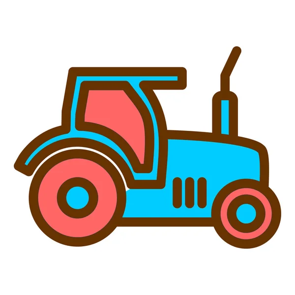 Ícone Tractor Ilustração Vetorial — Vetor de Stock