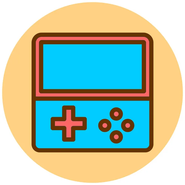 Gamepad Icona Web Vettoriale Illustrazione — Vettoriale Stock