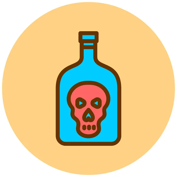 Alcohol Icono Web Ilustración Simple — Archivo Imágenes Vectoriales