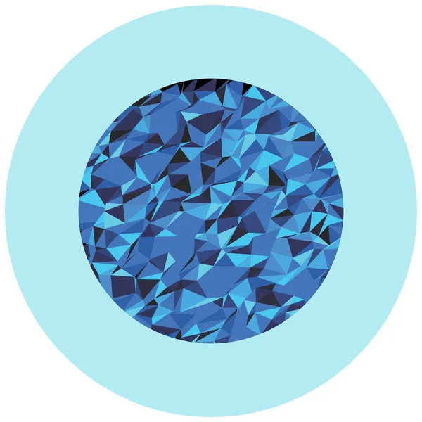 Vektorová Ilustrace Ikony Modrého Diamantu — Stockový vektor